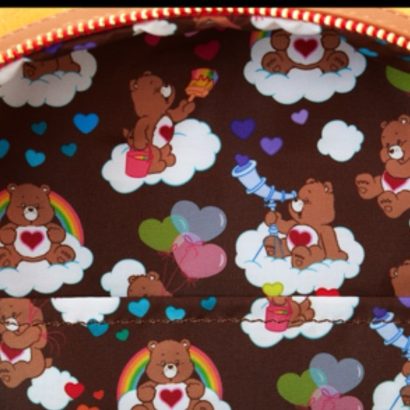 ⌛️6hrsale⌛️NWT Loungefly CareBears Tenderheart Bear Plush Light Up Glow Backpack - Picture 9 of 9